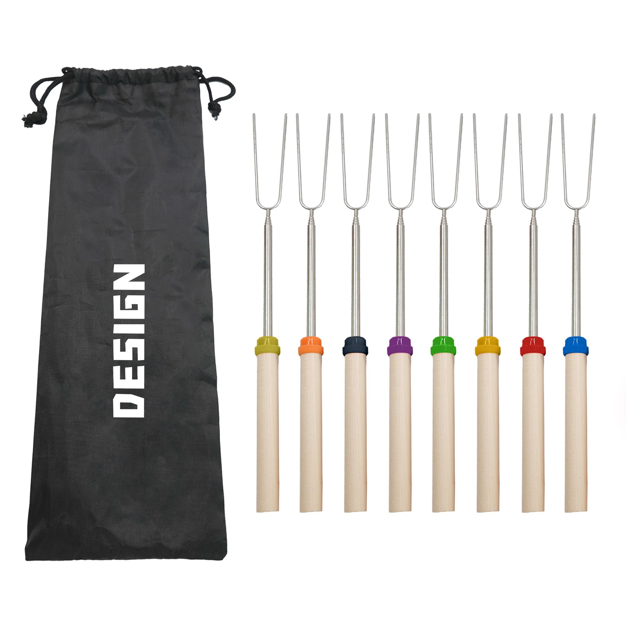 PPDN031-1 Extendable Stainless Steel Barbecue Fork - Image 1