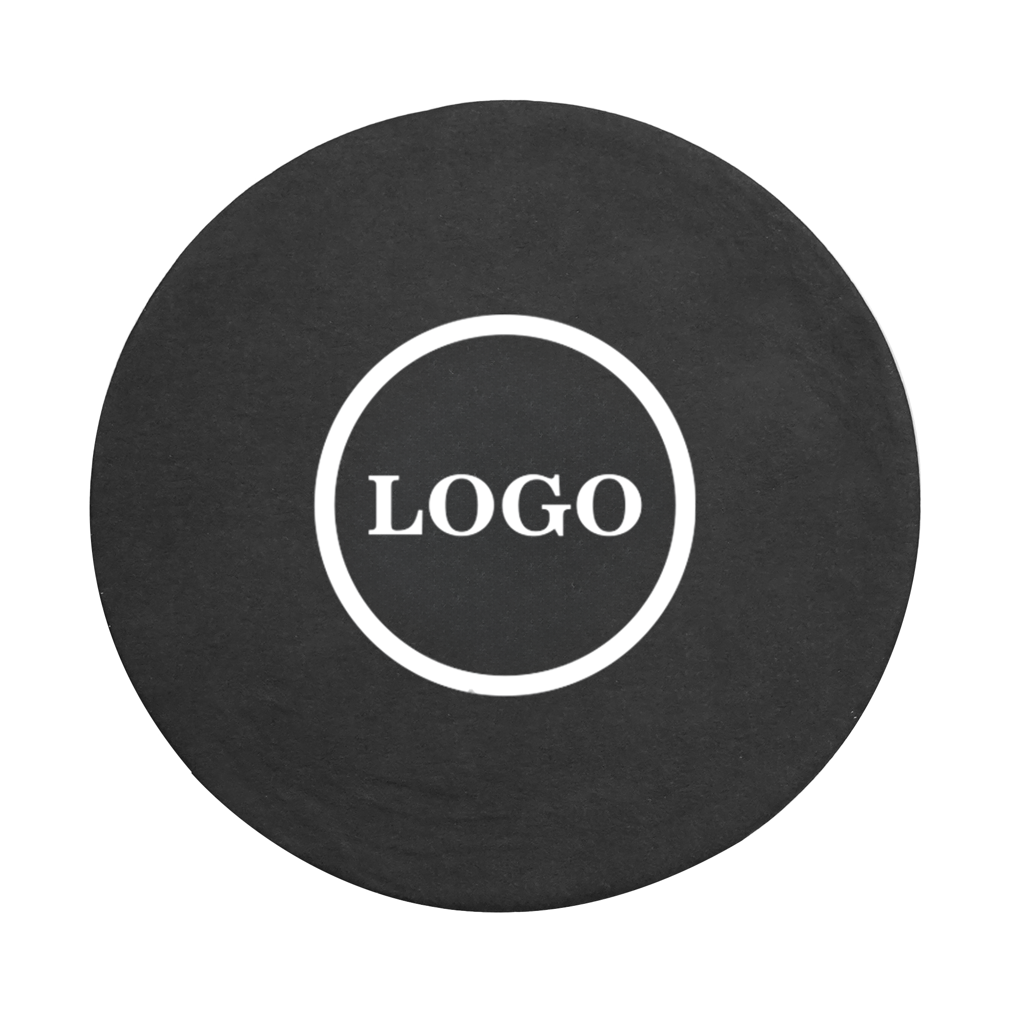 PPDN109-1 Personalized Round Pulpboard Coasters - Eco-Friendly Disposable Drinkware Protectors desktop - Image 1