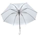 Clear PVC Advertising & Promotional Umbrella | Automatic Open Hook Handle Windproof & Rainproof - Image 3