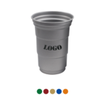 16oz Disposable Aluminum Camp & Party Cup Leakproof Eco Friendly Metal Drinkware with Custom Logo