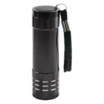 9-LED Aluminum Keychain Flashlight Wrist Strap - Compact EDC Bright Beam Torch for Outdoor/Camping - Image 3