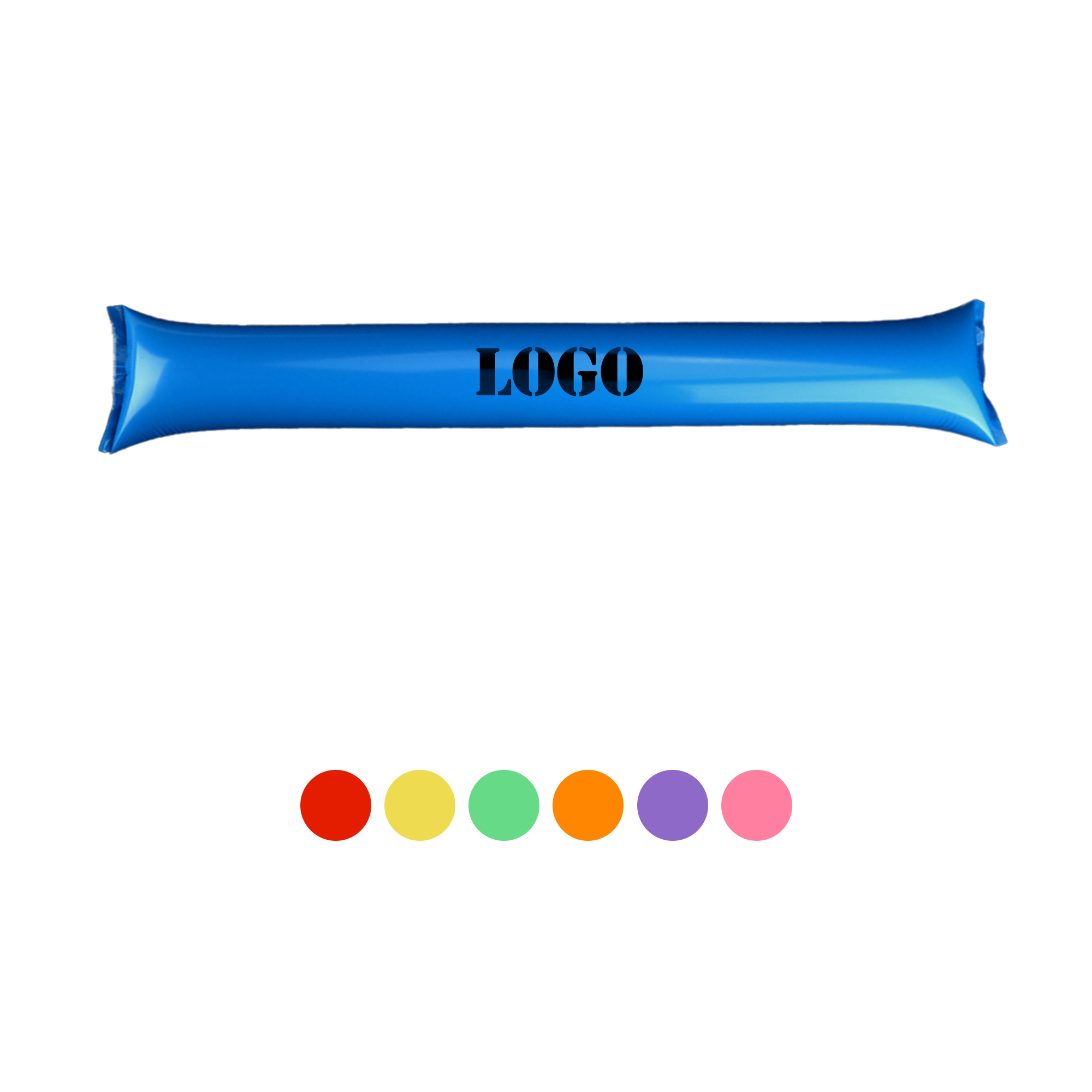 PPDN130-1 PE Inflatable Cheering Thunder Sticks - Team Spirit Clappers for Sports Events & Parties - Image 1