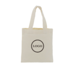 Customizable Natural Cotton Canvas Tote Bag with Reinforced Handles Durable Grocery & Commute Carry