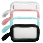 Clear Waterproof Travel Toiletry Bag - Zippered Cosmetic Organizer for Sports & Gym - Image 2