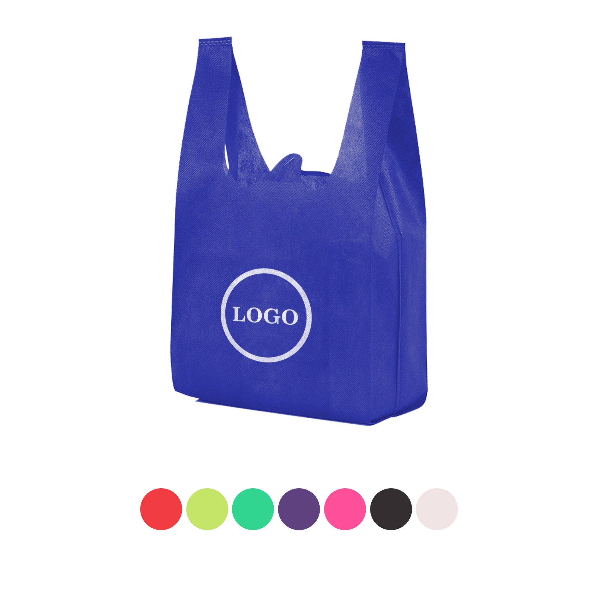 PPDN139-1 Vest-Style Non-Woven Tote Bag - Customizable & Durable Lightweight Eco Grocery Carrier - Image 1