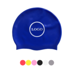 Customizable High-Stretch Silicone Swim Cap for Adults - Unisex Design with Durable Elastic Fit