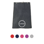 Premium Sublimated Plush Microfiber Waffle Golf Towel Tri-Fold Clip Brass Grommet Golfing Gear