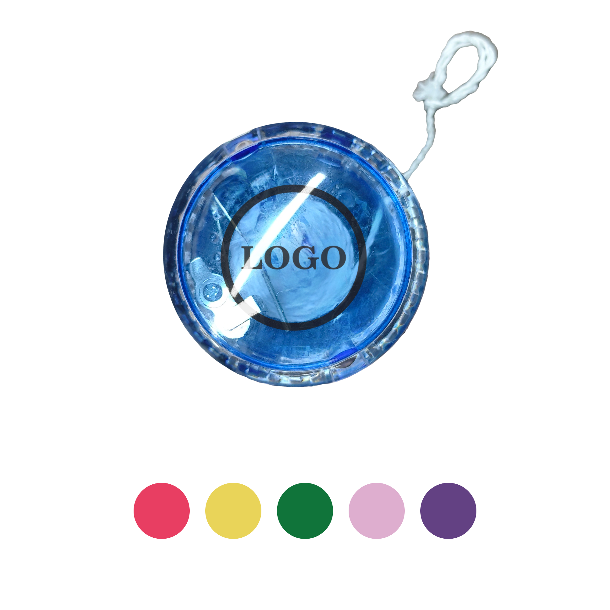 PPDN201-1 LED Light-Up Transparent Clear Yo-Yo - Image 1