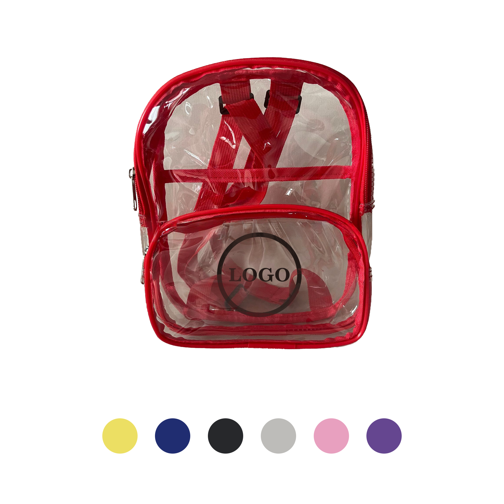 PPDN202-1 Transparent Waterproof PVC Compact Mini Backpack - Image 1