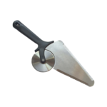 Stainless Steel 2-in-1 Pizza Slicer & Spatula Tool Roller Cutter Non-Slip Handle - Image 2