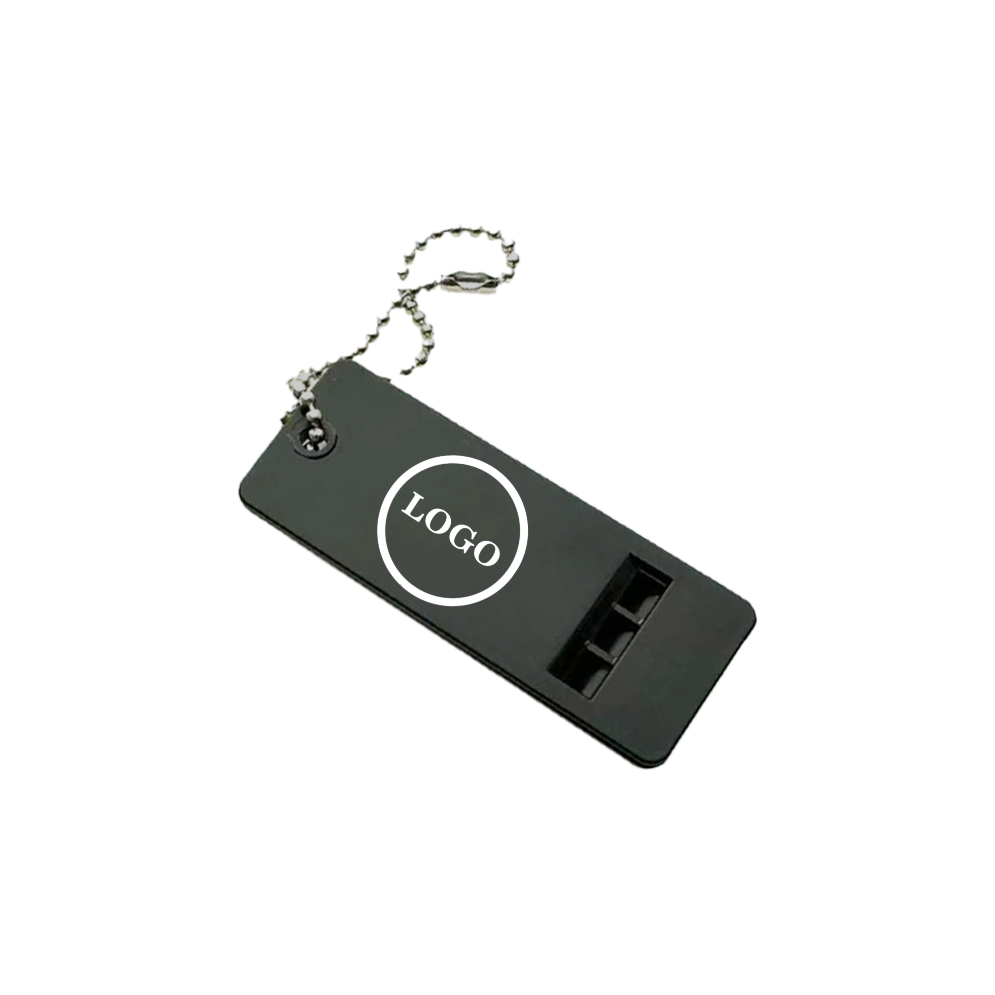 PPDN218-1 Durable Plastic Emergency Whistle with Keychain Outdoor Survival Alert for Hiking Camping Safety - Image 1