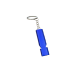 Double Tube Aluminum Emergency Whistle Keychain - Image 2