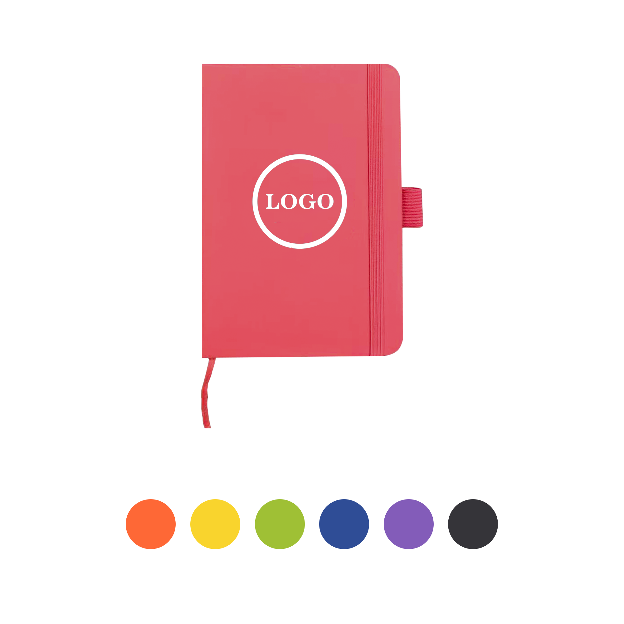 PPDN234-1 A6 PU Cover Notebook With Pen Holder - Image 1